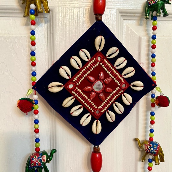 EarthenMetal Handcrafted Beads & Shells
Decorated vertical Boho hanging Decor - Picture 2 of 7